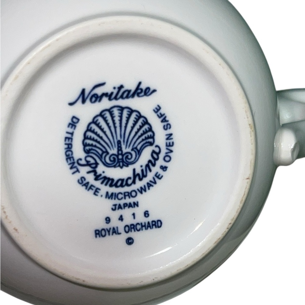 Noritake Primachina Royal Orchard Teacups and Saucers, set of two (5 sets avail) - Picture 2 of 4